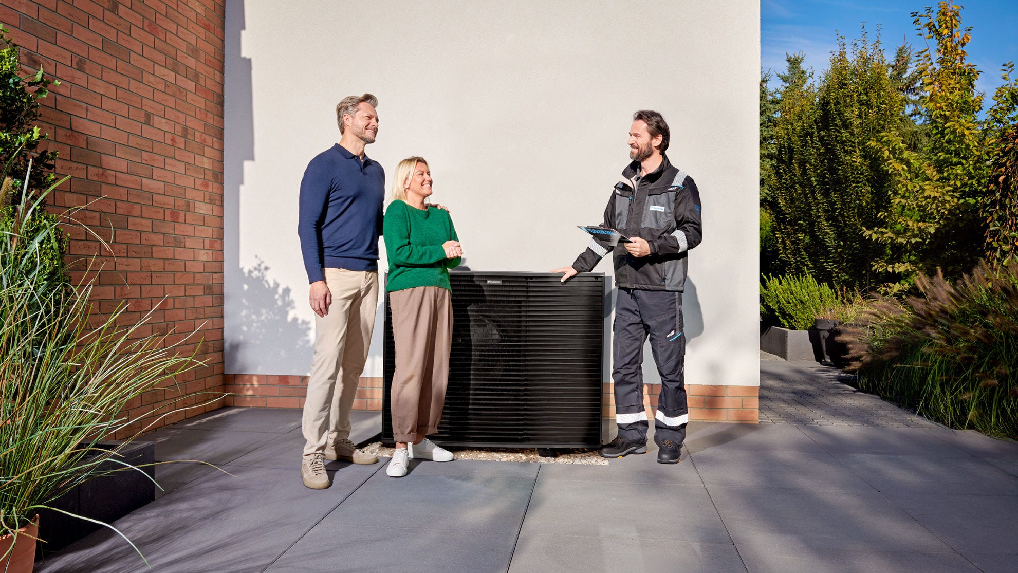 La unidad exterior de un sistema Daikin Altherma