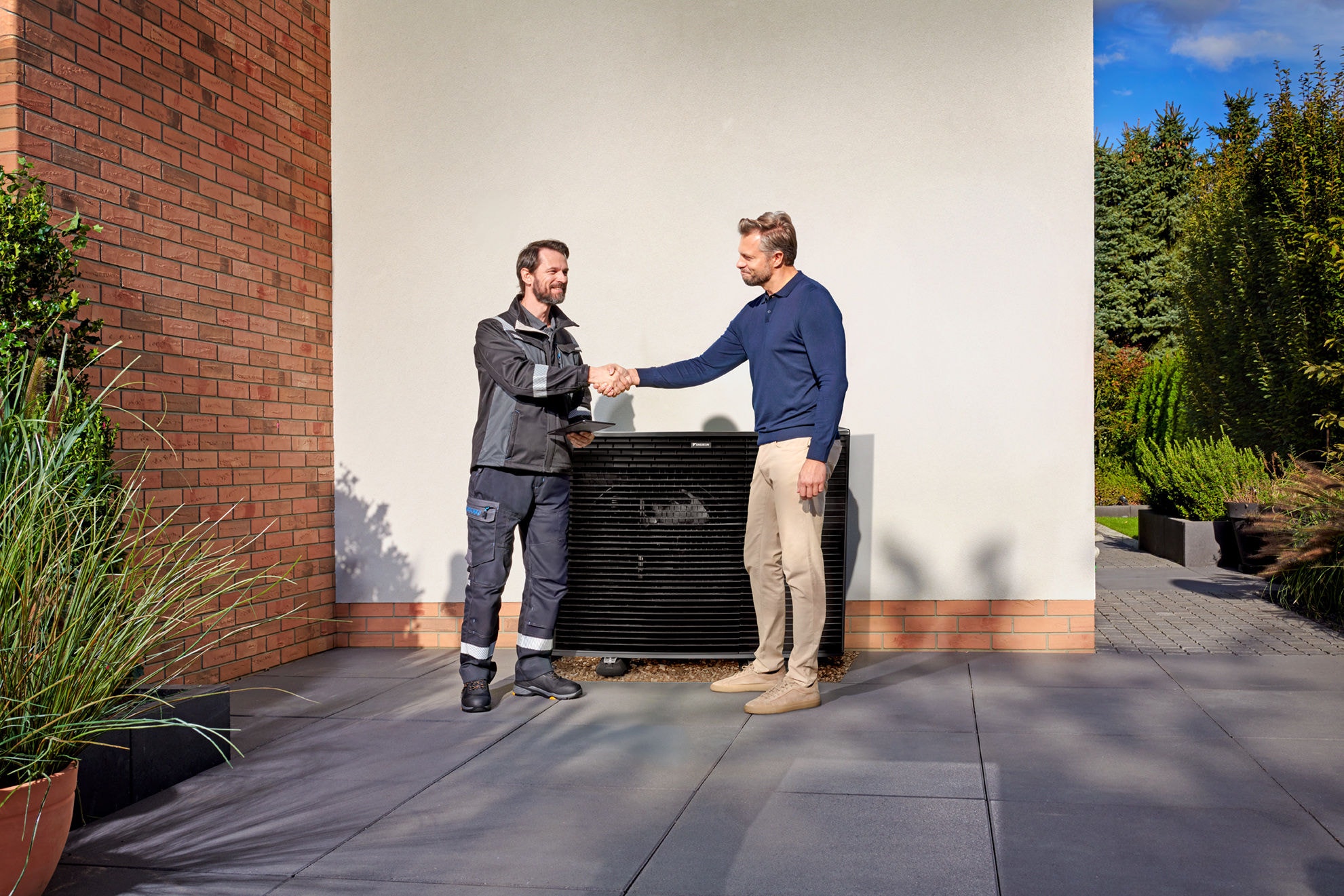 La unidad exterior de un sistema Daikin Altherma