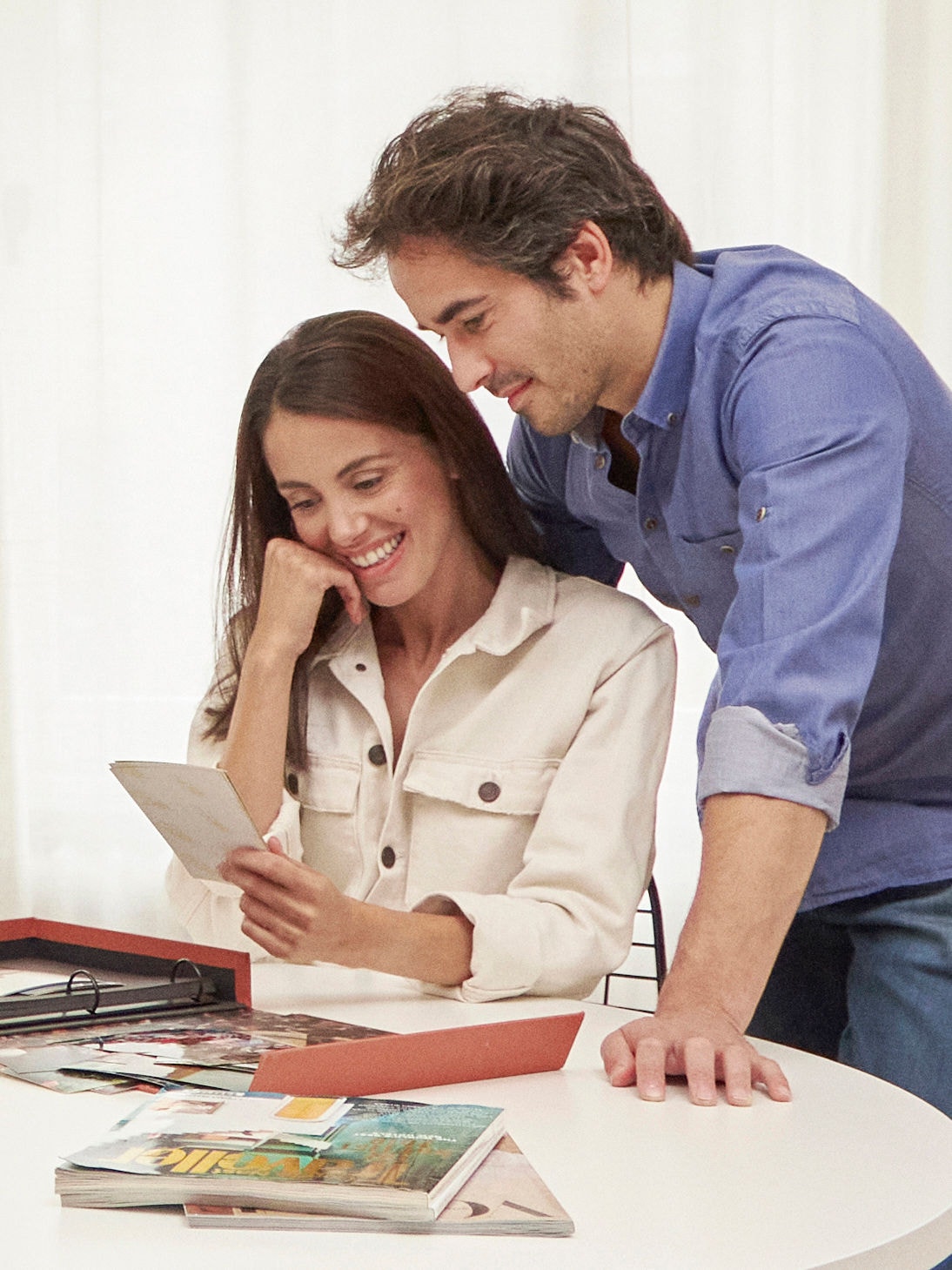 Couple having piece of mind thanks to their energy-efficient heating system